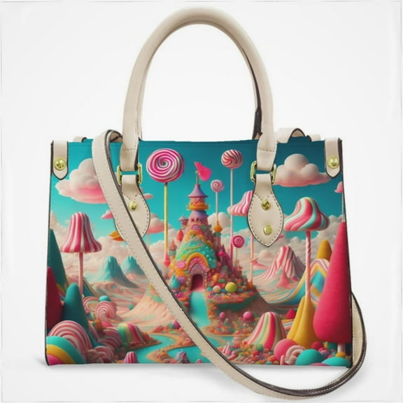 Sky Candy Land Cross Body Bags For Women Small Leather Female Handbags Fashion Top-Handle Totes