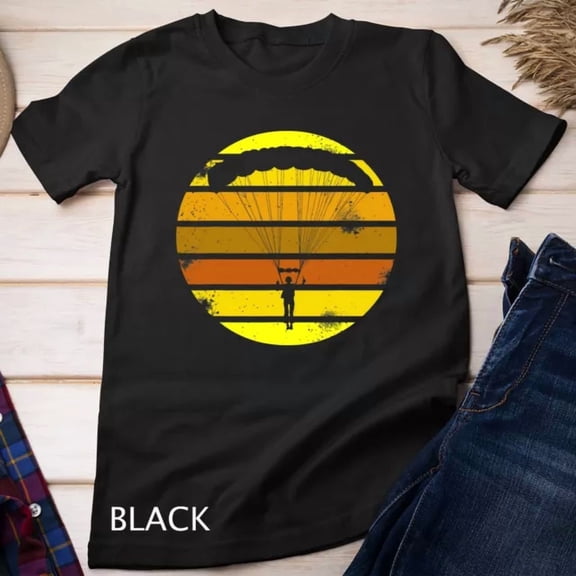 Sky Diving Retro Skydive Parachuting Gift T-Shirt