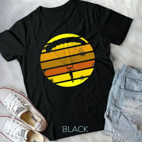Sky Diving Retro Skydive Parachuting Gift Unisex Tshirt