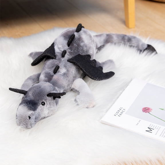 Sky Dragon Plush Toy, Soft Lying Snow Dragon Stuffed Animal, Cute Fantasy Plush Figure, Cozy Decorative Plush for Home, Collectible Gift for Fans & Plush Lovers