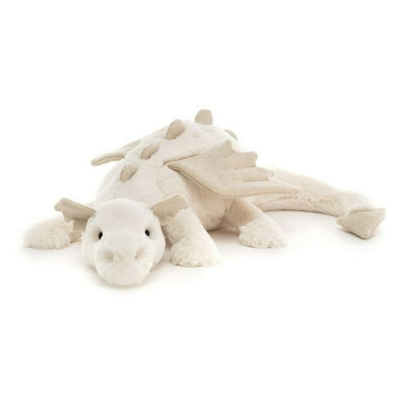 Sky Dragon Plush Toy, Soft Lying Snow Dragon Stuffed Animal, Cute Fantasy Plush Figure, Cozy Decorative Plush for Home, Collectible Gift for Fans & Plush Lovers