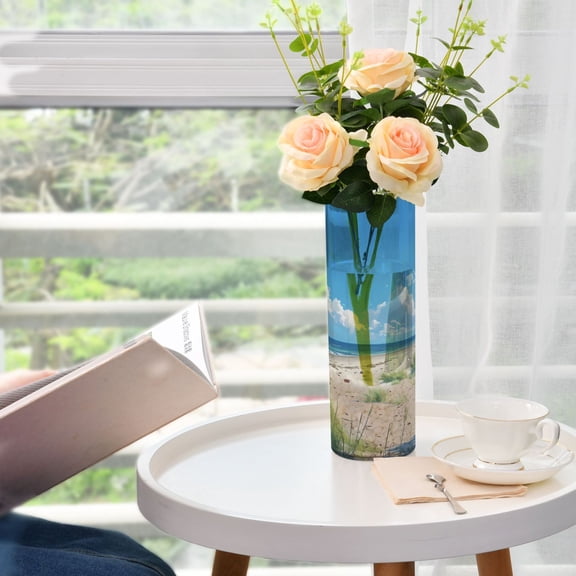 Sky Grass Sea Beach Vases for Flowers Modern Decorative Vase Home Decor for Bedroom Kitchen Living Room Centerpieces