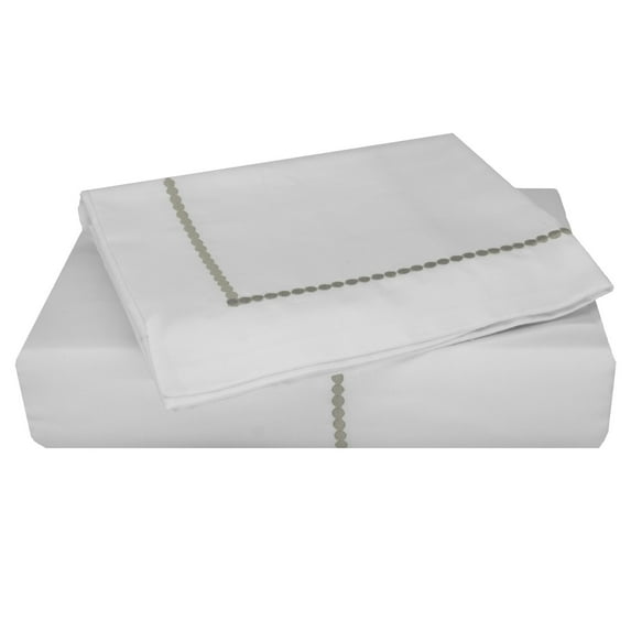 Sky Home Highlights Dot Duvet Cover Set White/Linen