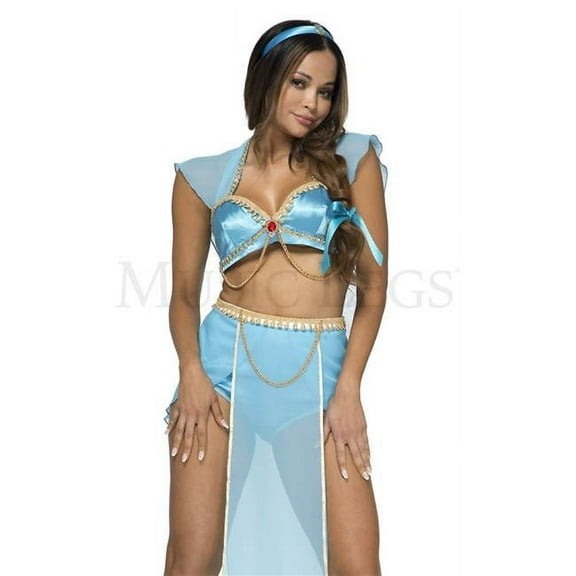 Sky Hosiery 71116-SM Womens Exotic Princess Fantasy Costume, Blue - Small & Medium - 4 Piece