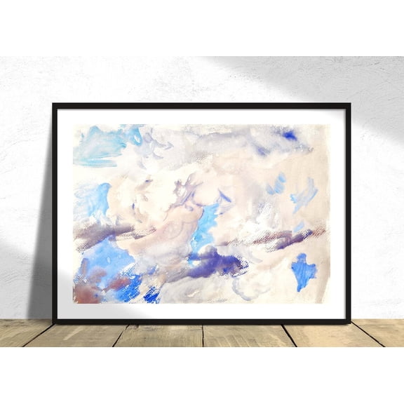 Sky John Singer Sargent Clouds Nature Art Illustration, UNFRAMED Size 16x16