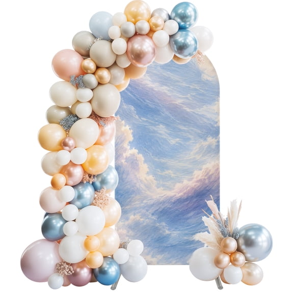 Sky Landscape Arch Backdrop Covers 6 FT, Dreamy Cloud Sky Pink Blue ...