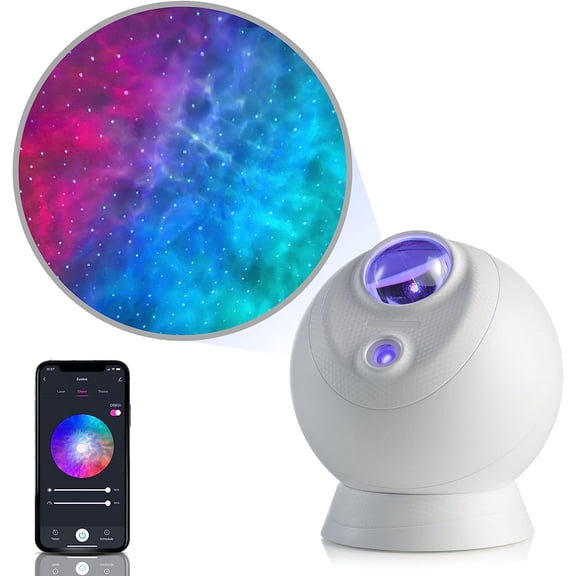 Sky Lite Evolve - Star Projector, Galaxy Projector, LED Nebula Lighting, WiFi App, for Meditation, Relaxation, Gaming Room, Home Theater, and Bedroom Night Light Gift