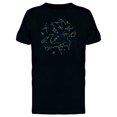thumbnail image 1 of Sky Map Constellations T-Shirt Men -Image by Shutterstock, Male 3X-Large, 1 of 2