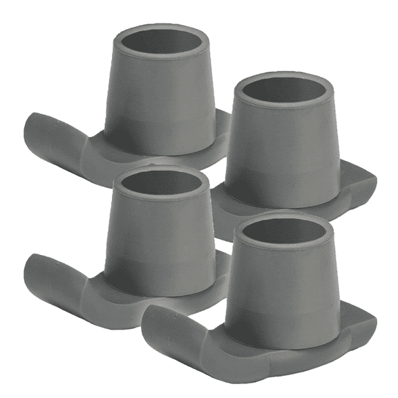 Sky Med Walker Ski Glides, fits 1-1/8" Shaft, Folding Walkers, Durable Walker Glides, Gary, 4 Count, Easy to Use & Install, No Tools needed