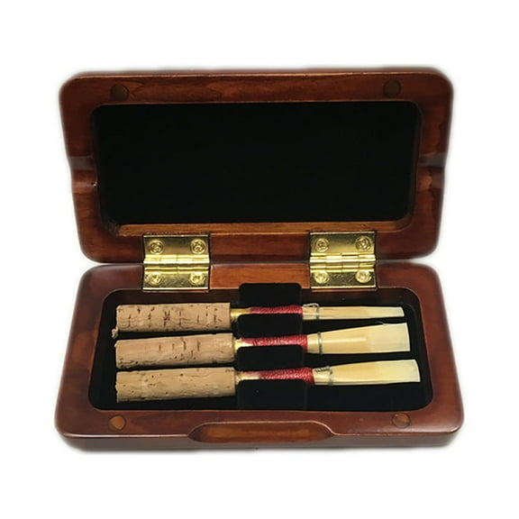 Sky Medium Soft 3 PC Oboe Reeds with Premium Maroon Wood Reeds Box