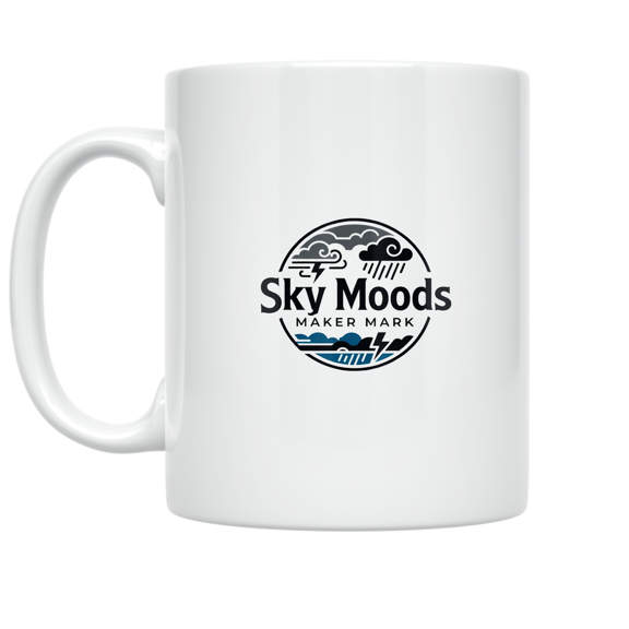 Sky Moods Maker Mark Design - Weather Enthusiast - 11 oz Ceramic Coffee Mug