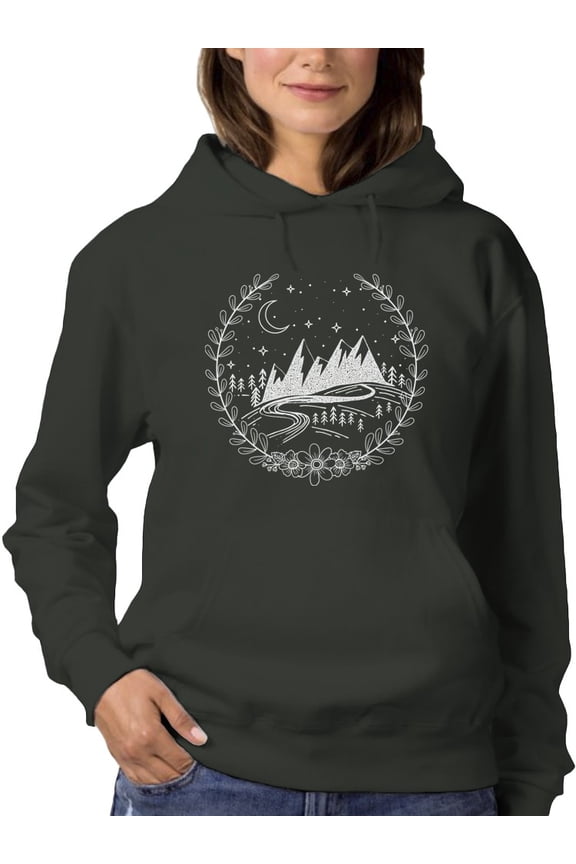 Sky Mountain  Hoodie Women -GoatDeals Designs, Female Medium