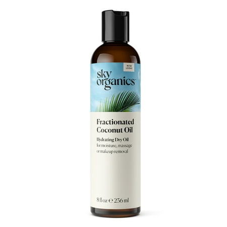 Sky Organics Fractionated Coconut Oil to Moisturize Face and Body, 8 fl oz