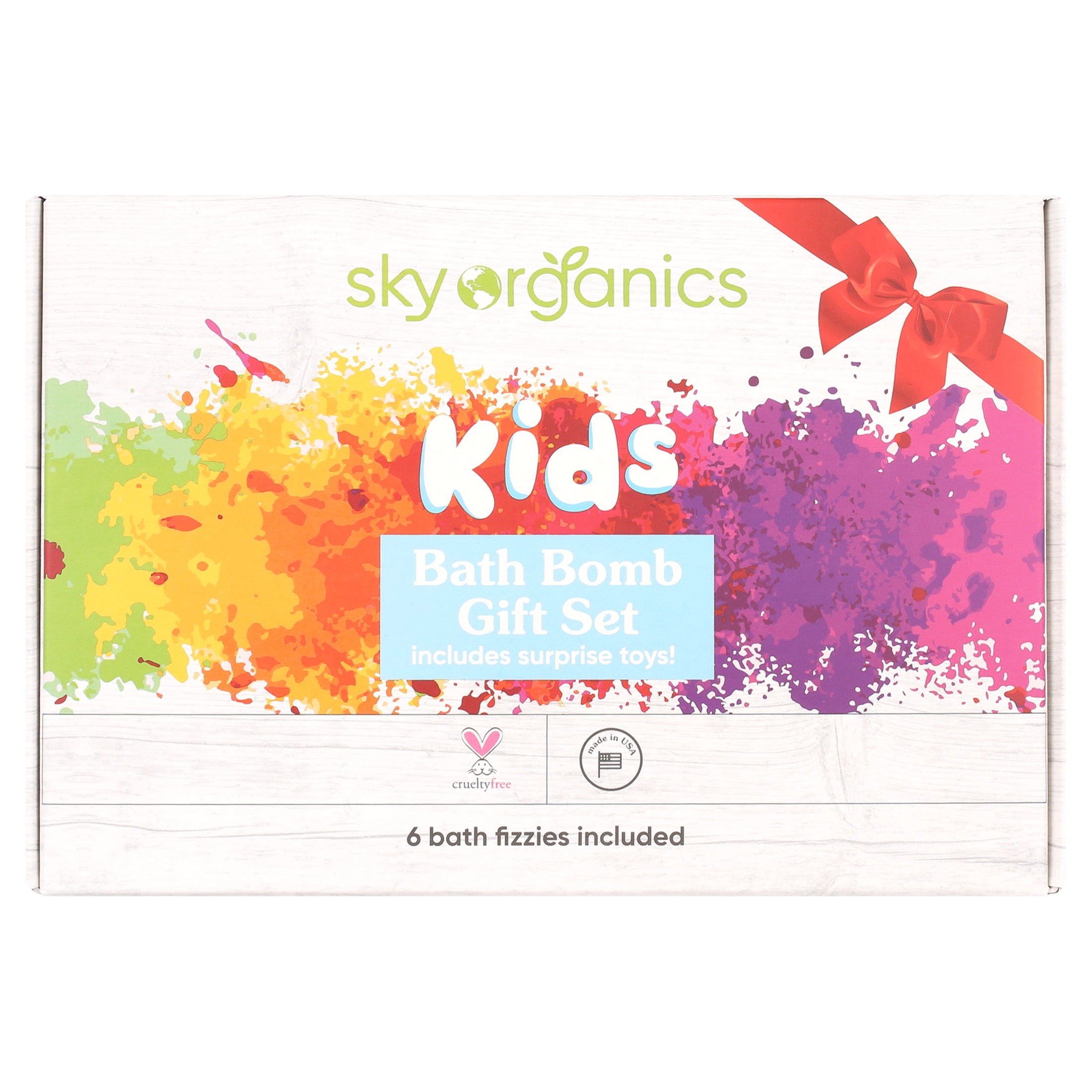 Sky Organics Kids Bath Bomb Gift Set for Body to Soak, Nourish & Enjoy, 6 ct.