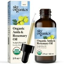 Sky Organics Organic Amla and Rosemary Oil for Conditioning Dry and Brittle Hair, 2 fl oz