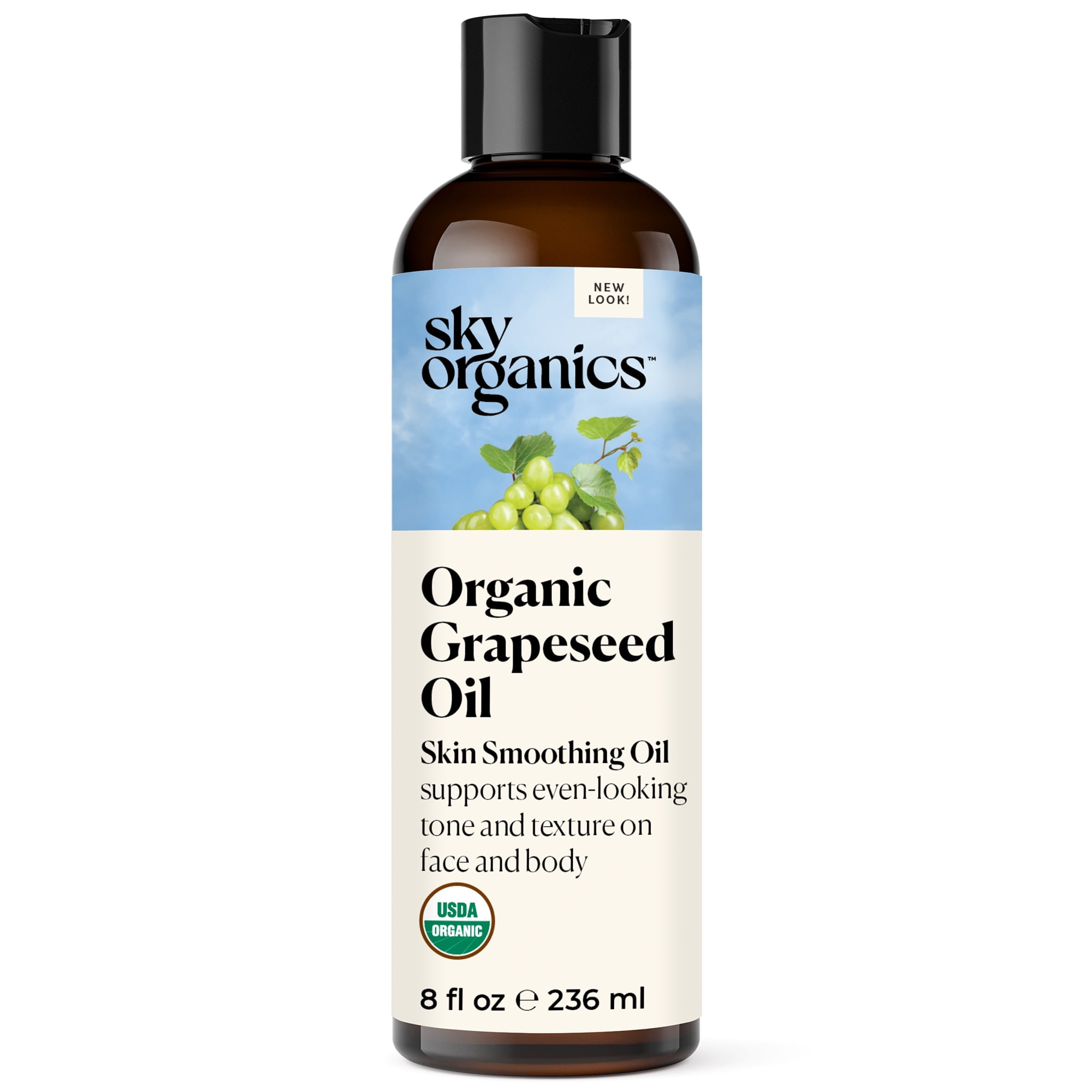 Sky Organics Organic Grapeseed Oil, Skin Smoothing Oil To Support