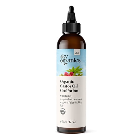 Sky Organics Organic GroPotion for Hair to Strengthen, Lengthen & Condition, 6 fl. oz