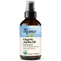 Sky Organics Organic Jojoba Oil to Balance and Hydrate Face and Body, 4 fl oz
