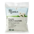 thumbnail image 1 of Sky Organics Organic Jumbo Cotton Balls For Sensitive Skin, 100% Pure Organic Cotton Sustainably Grown, Chlorine Free,  Hypoallergenic, Ultra-Soft and Absorbant for Beauty & Personal Care, 100 ct., 1 of 9
