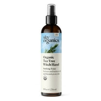 Sky Organics Organic Tea Tree & Witch Hazel for Face, Purifying Facial Toner to Hydrate, Soothe, Cleanse and Balance Blemish-Prone Skin, Helps Minimize the Appearance of Pores, 8 fl . Oz. / 236 ml