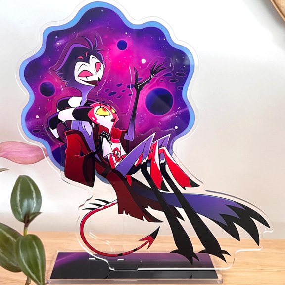 Sky Owl King and Imp Duo Acrylic standee 15cm, Adult Animated Character Pair Fan Art Desk Decor Collectible Gift for
