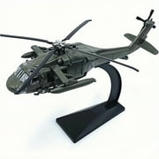 UH-60 Black Hawk Helicopter Model, Alloy Military Helicopter Replica 164 Scale, Static Aircraft Display Model with Stand, Collection, Decoration, Perfect Gifts