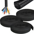 thumbnail image 1 of Sky Pro 10ft(3Rolls) 1/2 inch Cord Protector Wire Loom Tubing Cable Sleeve Split Sleeving for USB Cable, 1 of 8