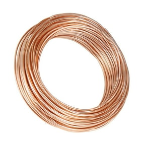 Sky Pro Pure Copper Wire Round Bare Copper Wire,12 Gauge Jewelry Making Beading Floral Craft Wire (Length 16Ft)