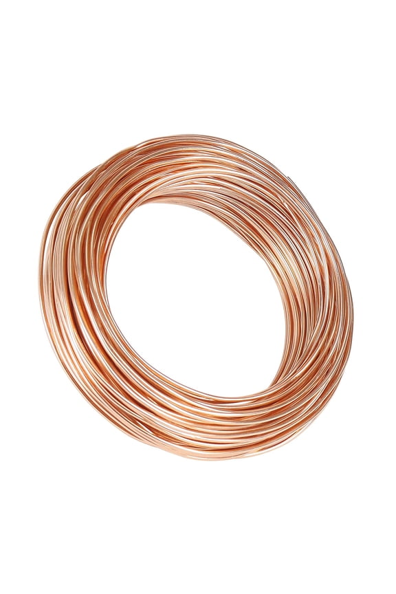 Sky Pro Pure Copper Wire Round Bare Copper Wire,12 Gauge Jewelry Making Beading Floral Craft Wire (Length 16Ft)