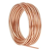 Pure Copper Wire Round Bare Copper Wire,9 Gauge Jewelry Making Beading Floral Craft Wire Length 16Ft