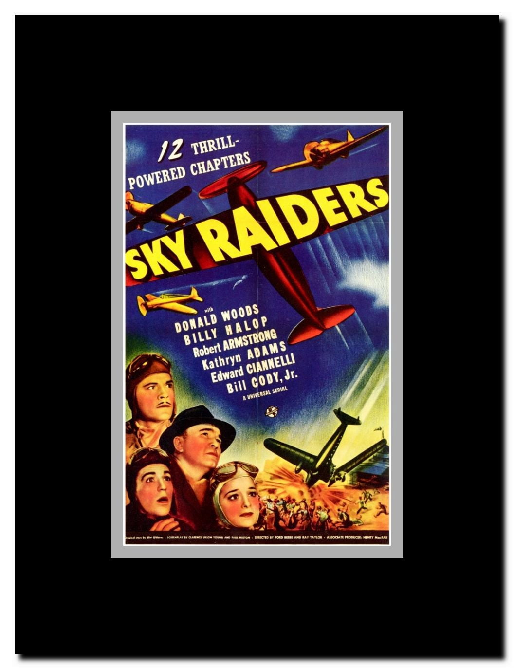 Sky Raiders Framed Movie Poster