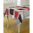 thumbnail image 1 of Sky Red 100% Polyester, Stain Resistant Tablecloth 137 x 59 inch, 1 of 1