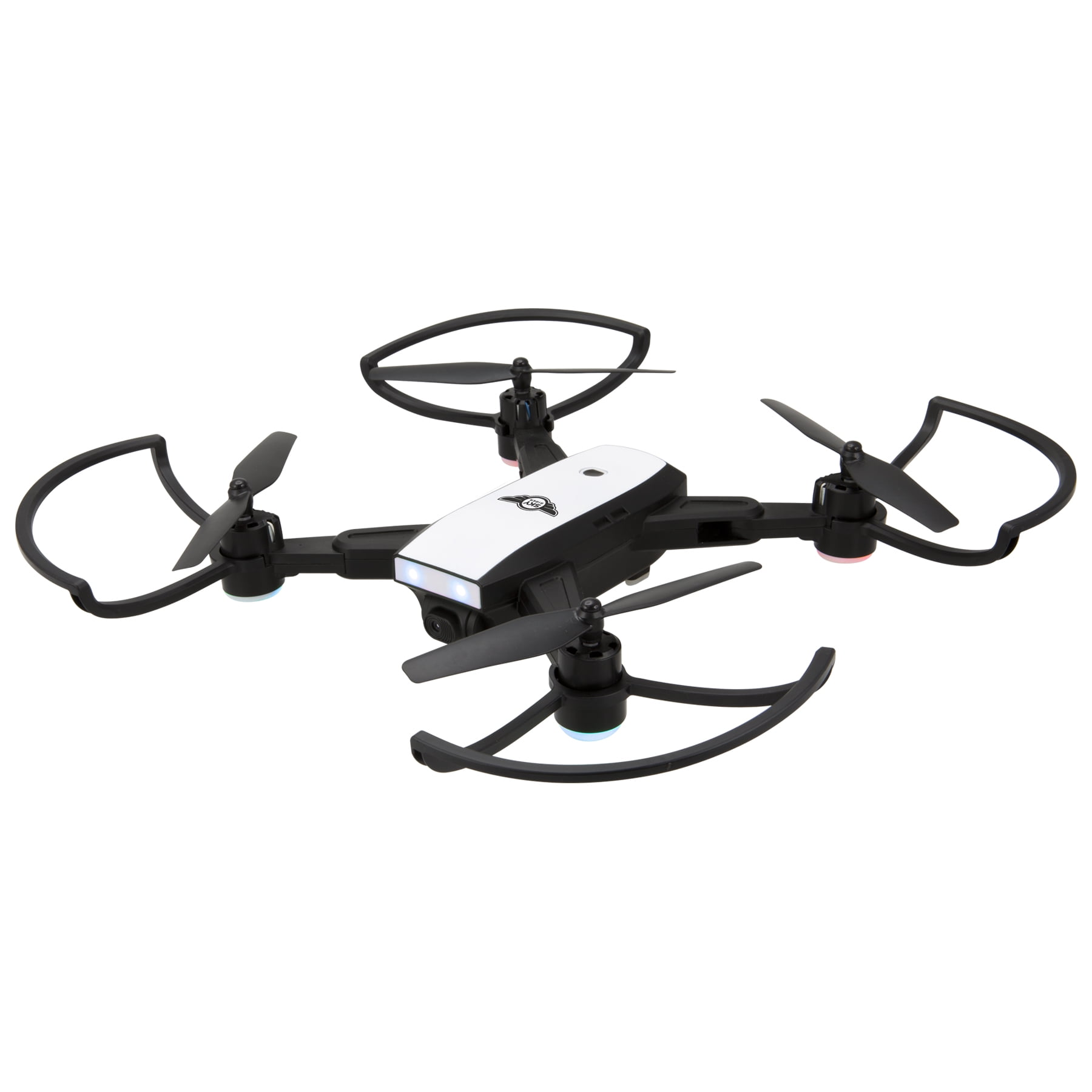 bille Farvel Glad Sky Rider Raven 2 Foldable Drone with GPS and Wi-Fi Camera, DRWG530B, Black  - Walmart.com