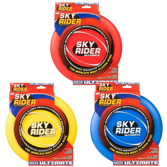 Sky Rider Ultimate - High Performance Flying Disc! 175g Official Disc Weight for the Sport Ultimate. Stable, Accurate, Long Range & Perfectly Balanced Flights.
