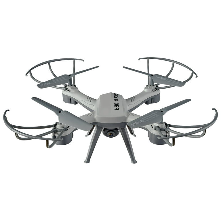 falme hjælpeløshed rysten Sky Rider X 42 Avenger Quadcopter Drone with Wi-Fi Camera, DRW342MG, Gray -  Walmart.com