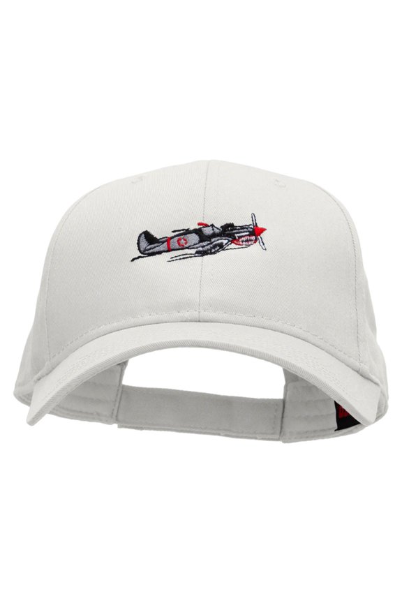Sky Shark Embroidered Low Profile Cap - White OSFM