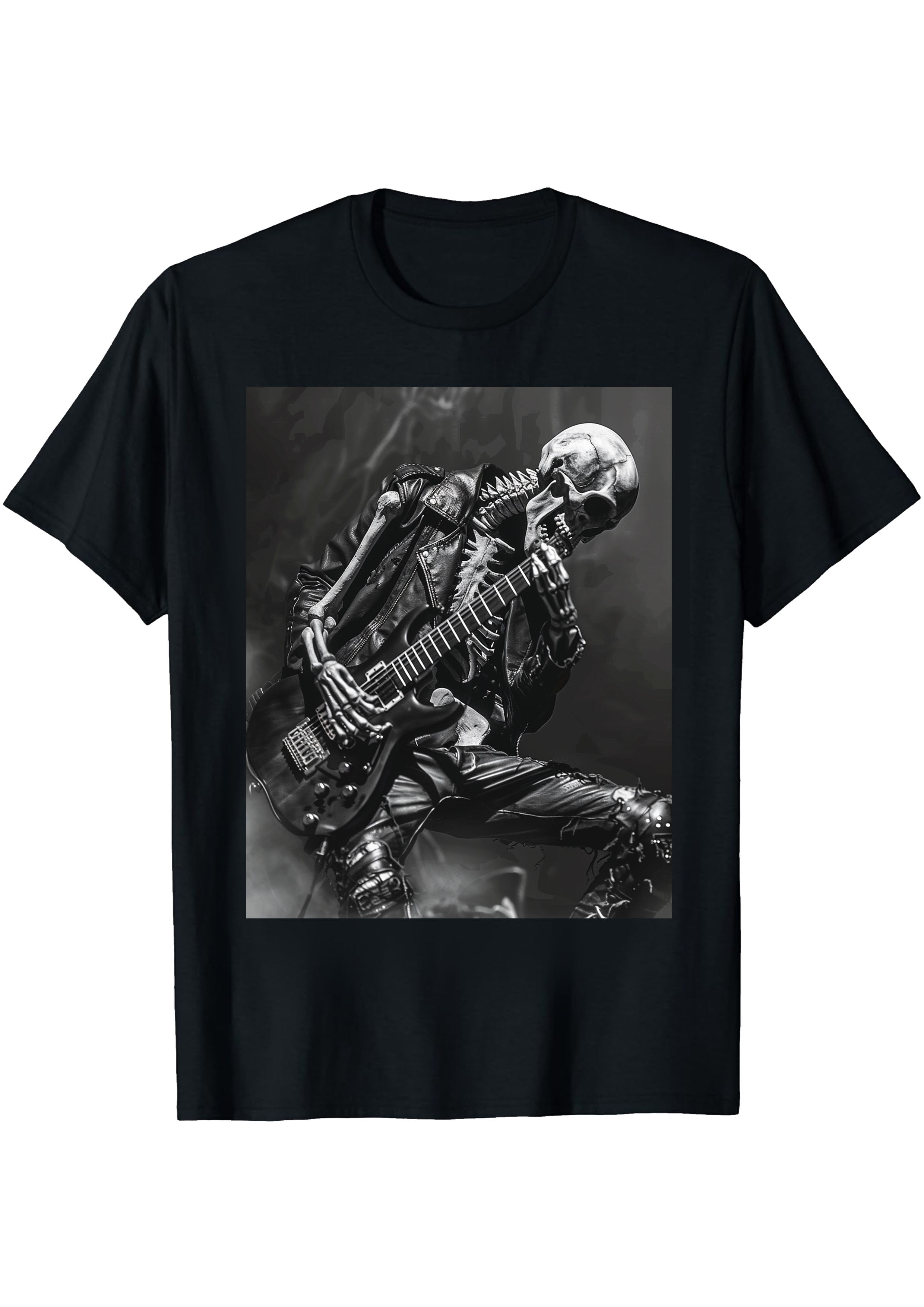 Sky Skeleton Carnival Cool Electric Guitar Tshirt Design!