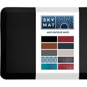 Sky Solutions Anti Fatigue Mat - Cushioned 3/4 Inch Comfort Floor Mats for Kitchen, Office & Garage 20 in x 32 in - Black