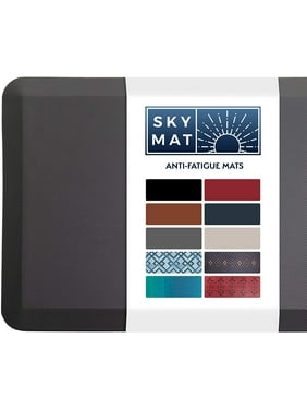 Sky Solutions Anti Fatigue Mat - Cushioned 3/4 Inch Comfort Floor Mats for Kitchen, Office & Garage (20 in x 39 in - Gray)