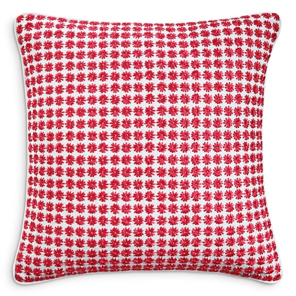 Sky Sunset Blossoms Decorative Pillow, Pink,18 x 18