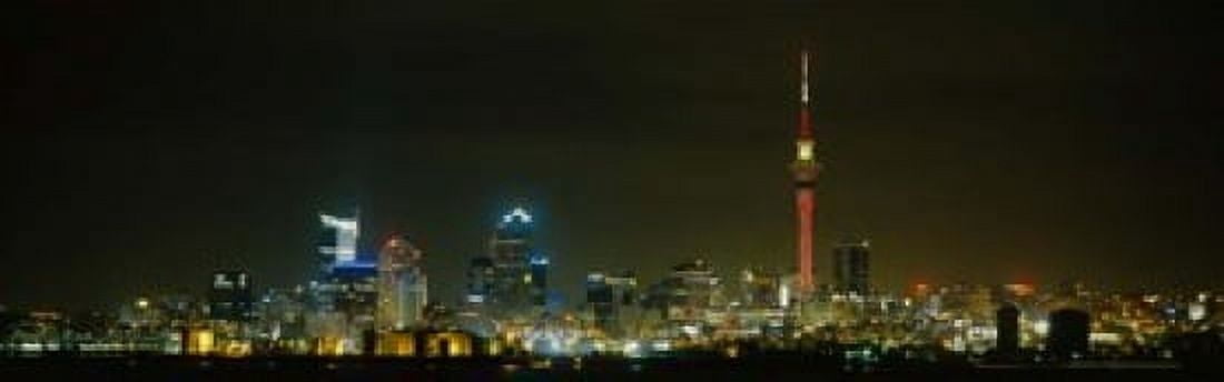 Sky Tower Auckland New Zealand Canvas Art - Panoramic Images (39 x 12)