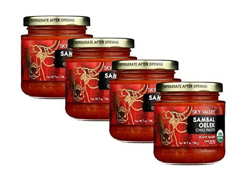Sky Valley Sambal Oelek Chili Paste Red Chili Paste, Made with Red