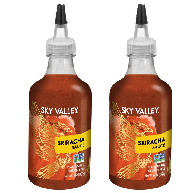 Sky Valley Sriracha Sauce Hot Sauce, Made with Red Jalapeno Peppers