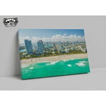 Sky View Florida Beaches Coastline Canvas Print - Full House (12″×16″)