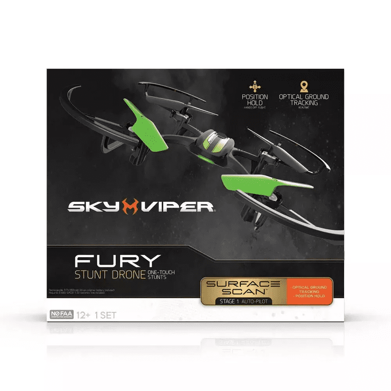 Sky Viper Fury Stunt Drone, Surface Scan Technology, Lightweight