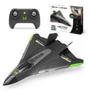 Sky Viper Vector Performance RC Stunt Plane, Speeds up to 45 mph, 1-Touch Stunts, Auto Stabilization, Removable Rechargeable Battery, Teens and Adults