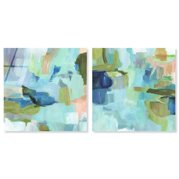 Sky Within Serenity Set Acrylic Print Modern Abstract Art Set by Art Remedy, Ready to Hang, 12 x 12