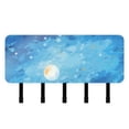 thumbnail image 1 of Sky and Moon Mail Holder Organizer Wall Mount with Shelf Key Holder Key Rack with 5 Key Hooks for Wall Decorative, 1 of 6