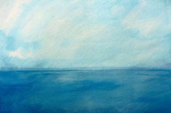 Sky and Sea 6 Canvas Art - Skadi Engeln (12 x 18)