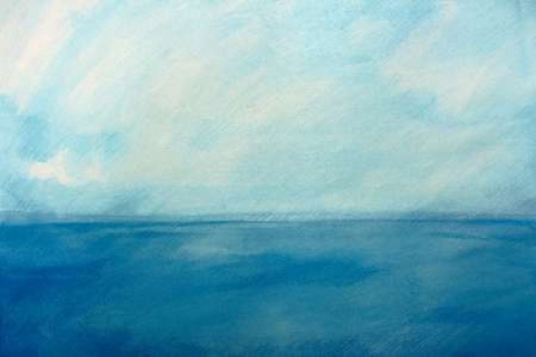 Sky and Sea 6 Canvas Art - Skadi Engeln (24 x 36)